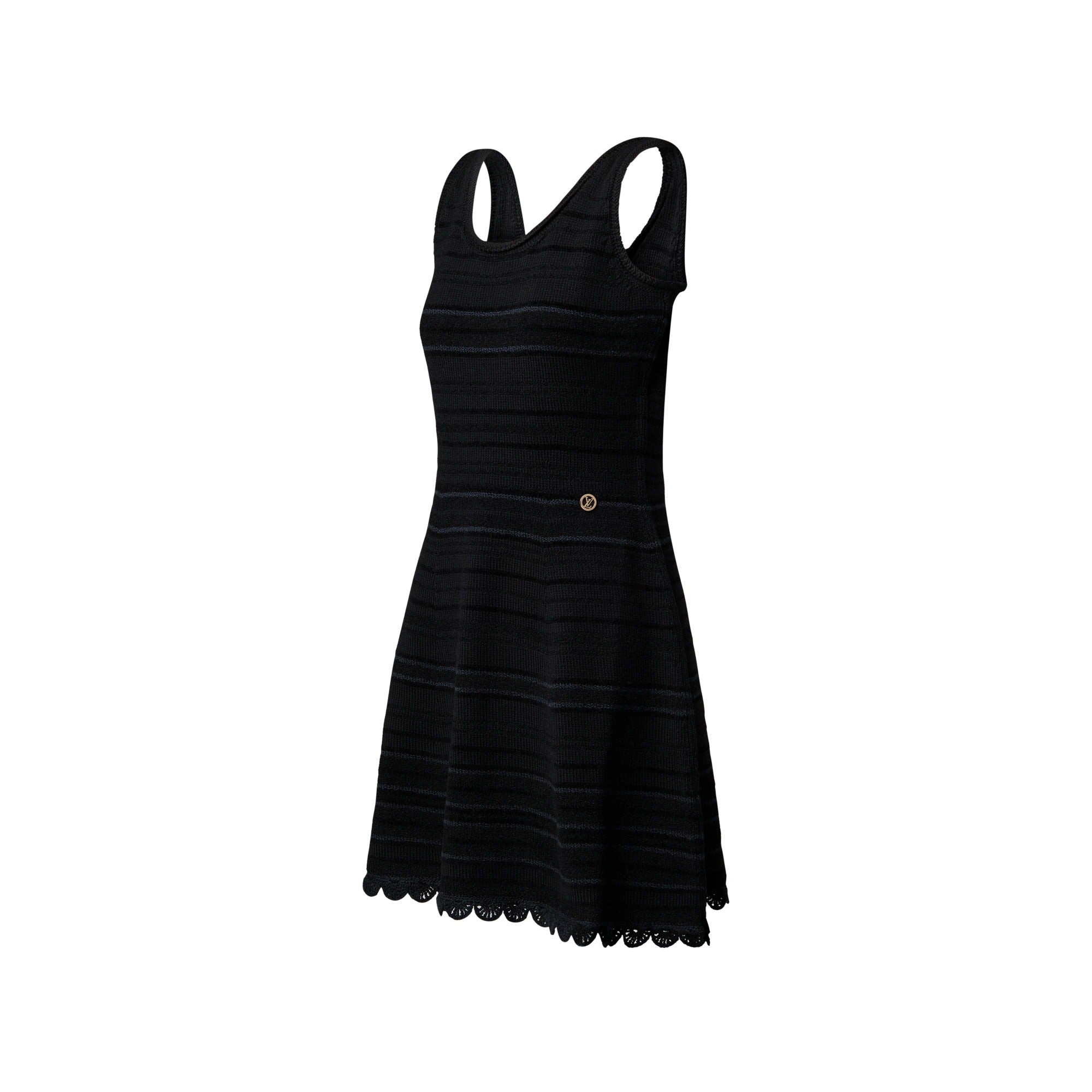 Scoop Back Striped Dress