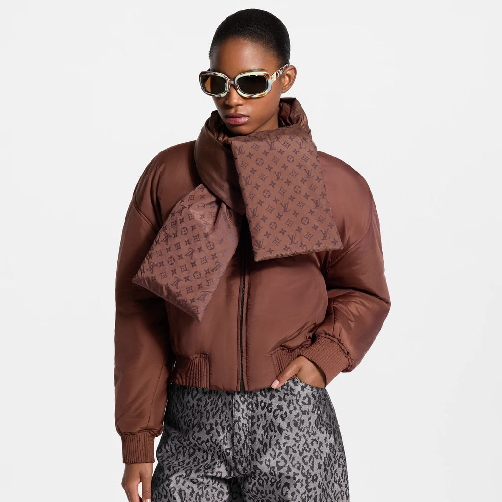 Scarf Detail Bomber Jacket