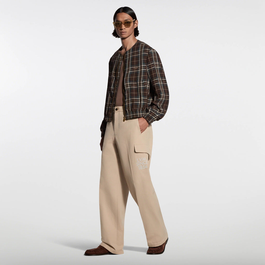 Embroidered Cotton Cargo Pants