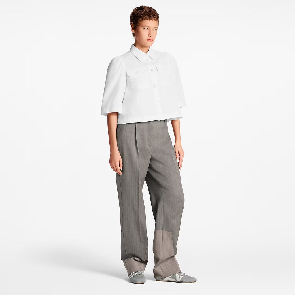Cropped Flap Pocket Shirt