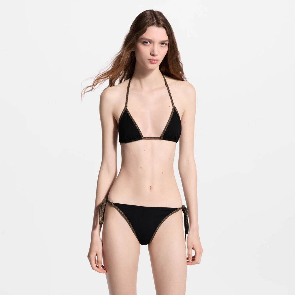 Monogram Accent Bikini Bottoms