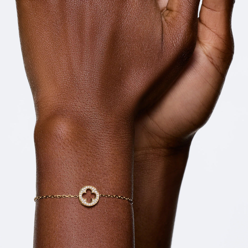Empreinte Chain Bracelet, Yellow Gold and Diamonds