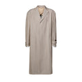 Striped Wool Silk Coat