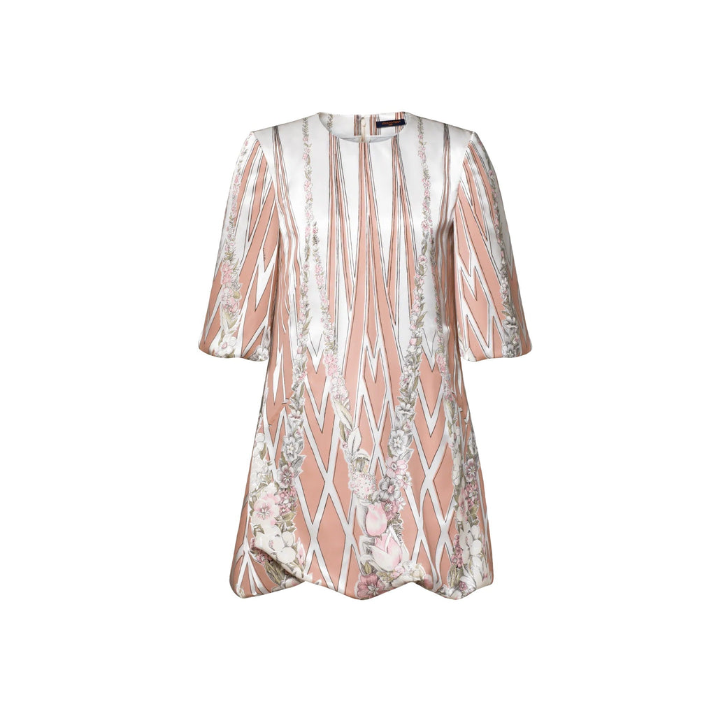 Floral Wallpaper Mini Dress