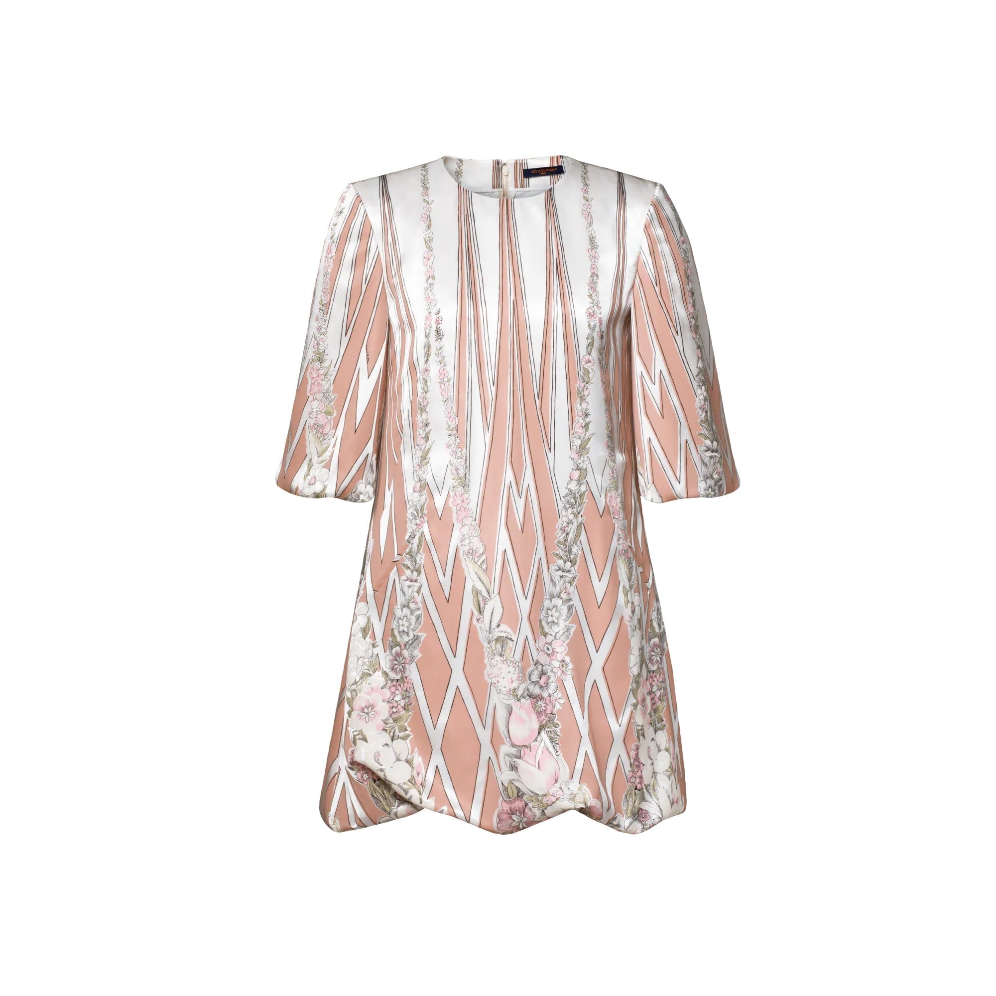 Floral Wallpaper Mini Dress