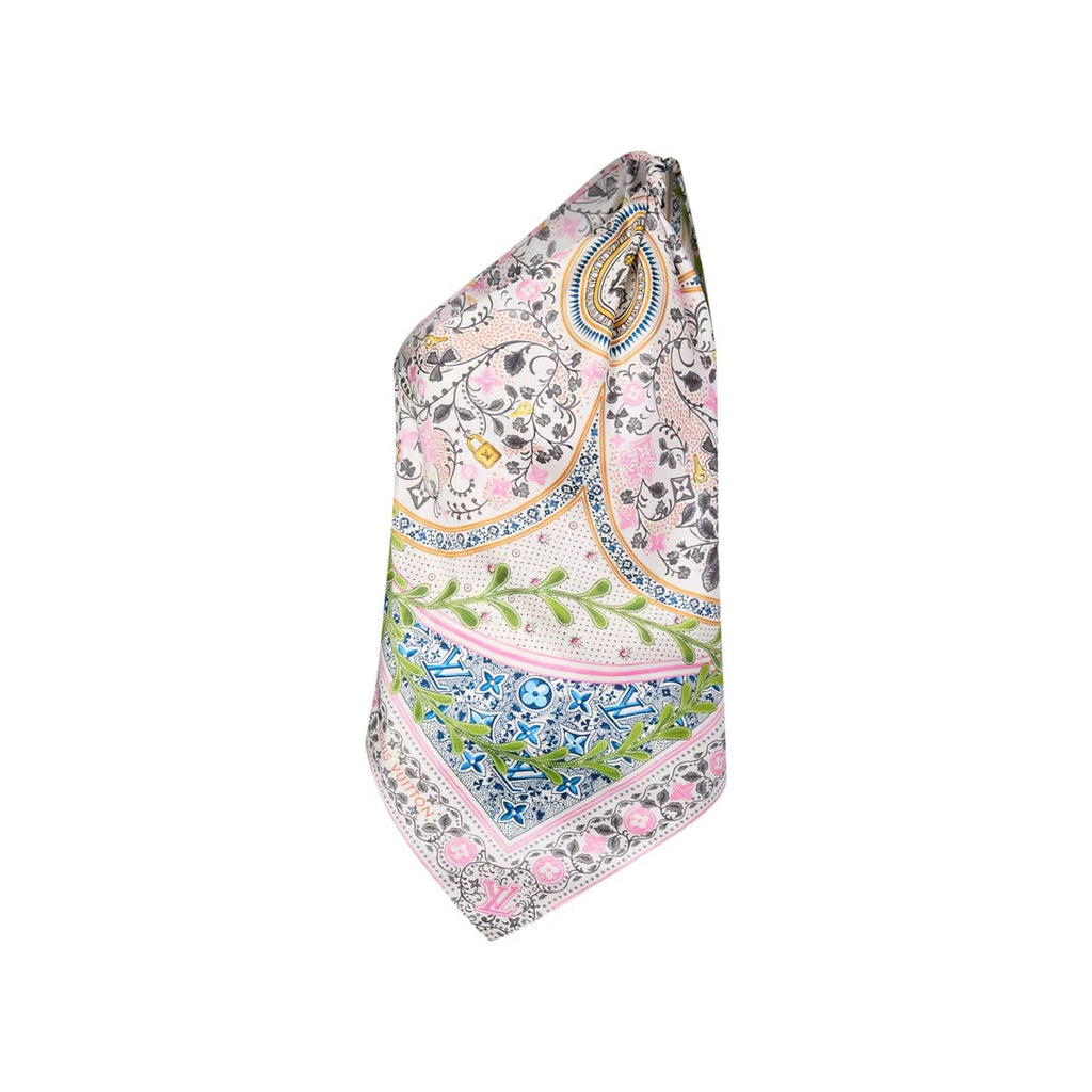 Flower Foulard Asymmetrical Top
