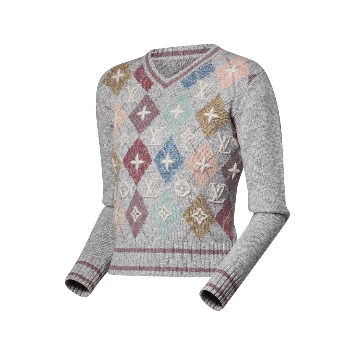 3D Signature Argyle Pullover