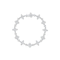 Dentelle One Row Bracelet, White Gold And Diamonds