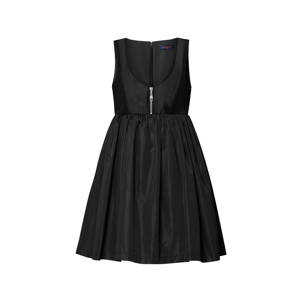 Monogram Accent Babydoll Dress