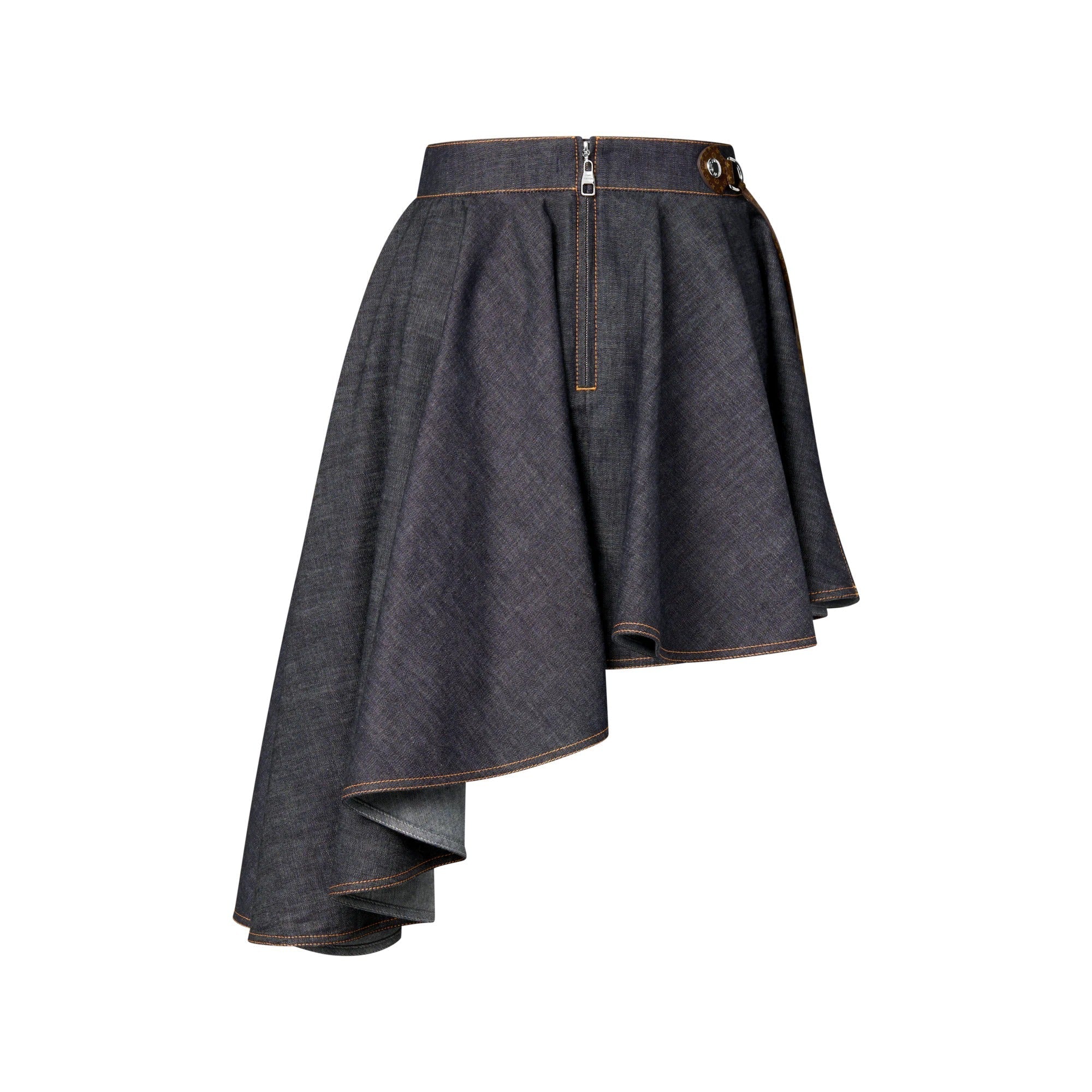 Asymmetrical Denim Skirt