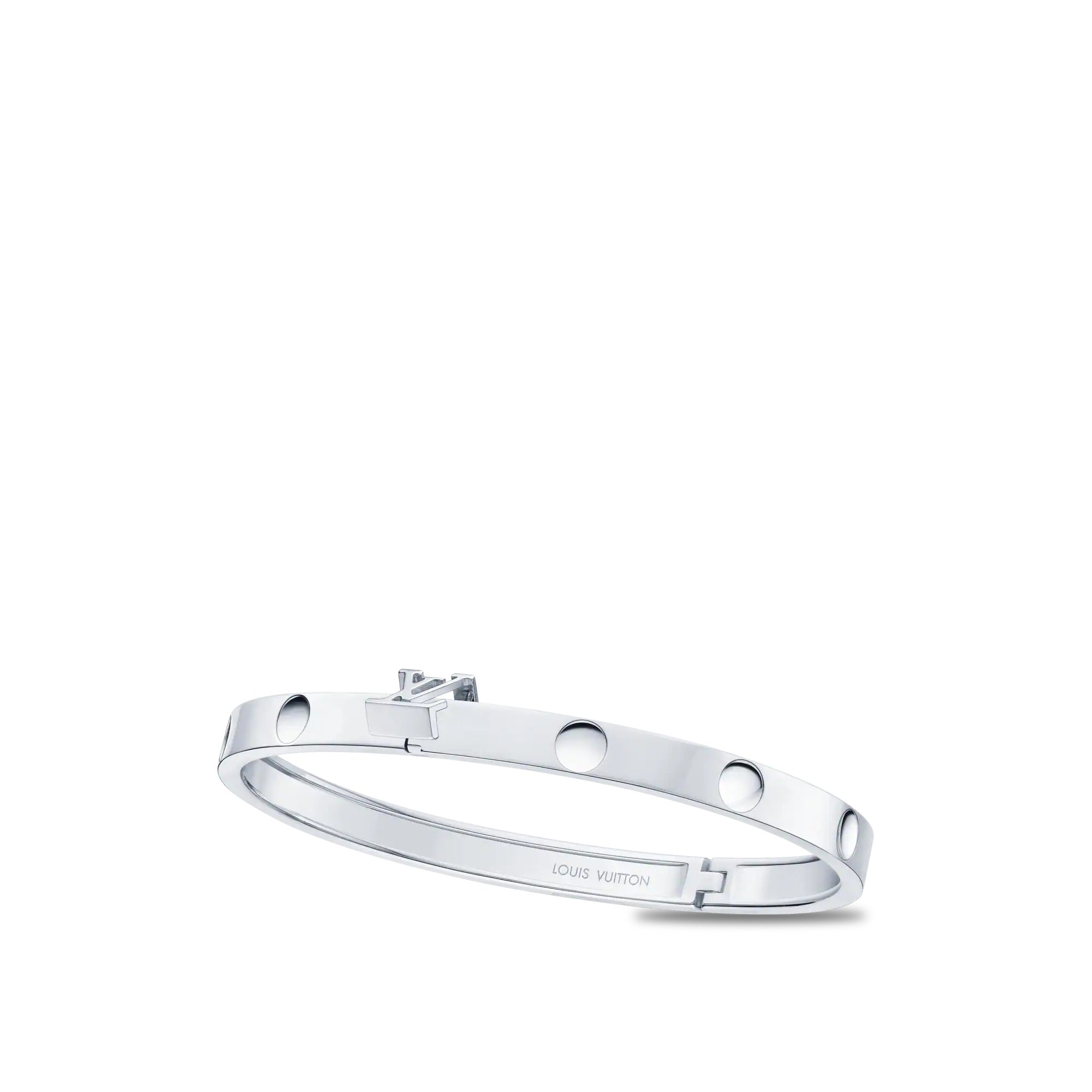 Empreinte Medium Bangle, White Gold