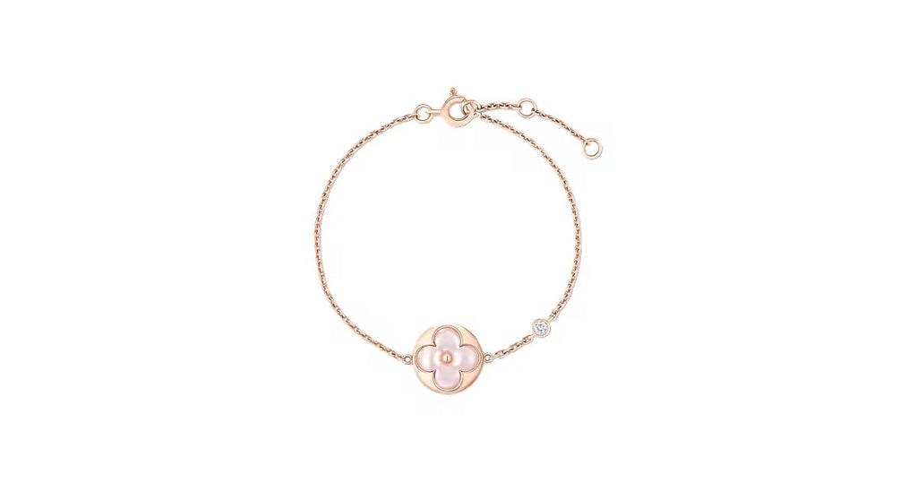 Color Blossom BB Sun Bracelet, Pink Gold, Pink Mother-of-Pearl and Diamond