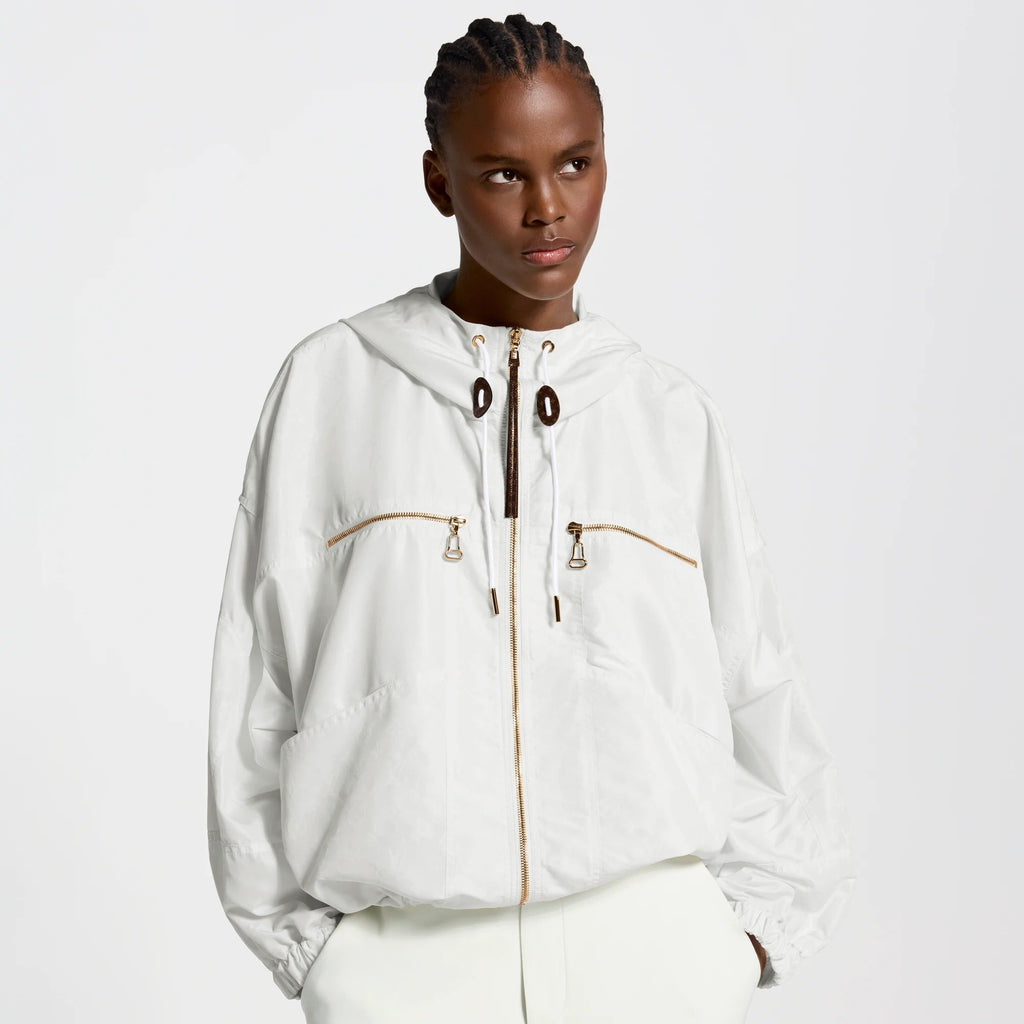 Monogram Accent Hooded Parka