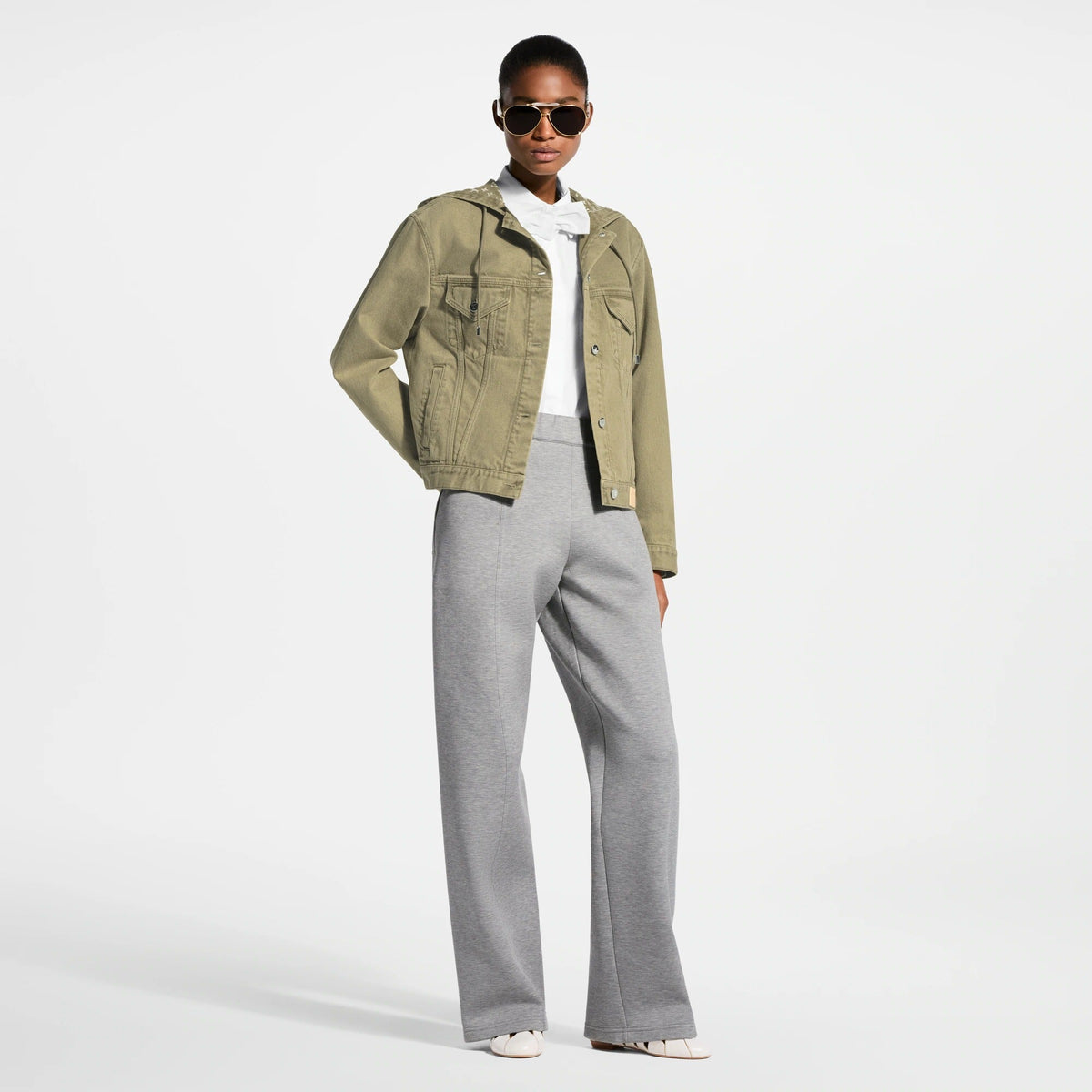 Hooded Inside-Out Monogram Jacket