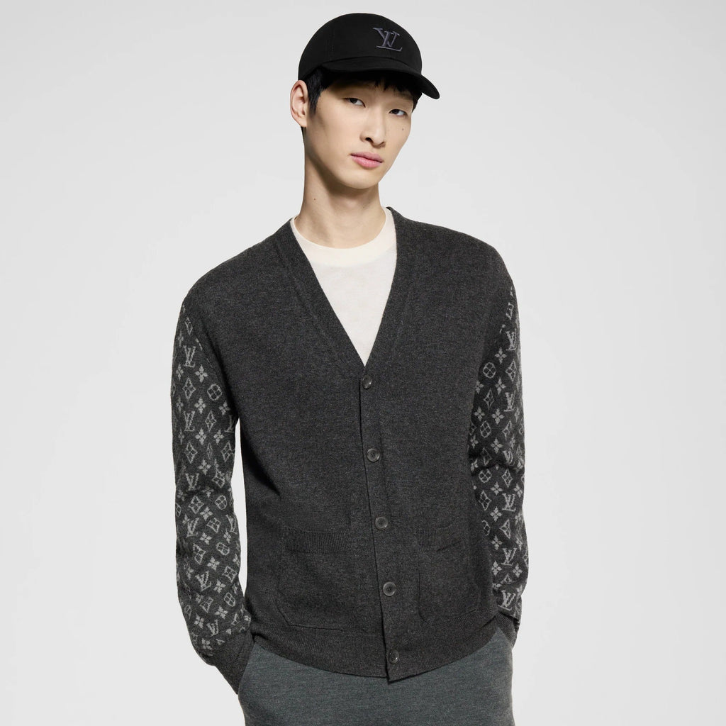 Monogram Mix Cashmere Cardigan