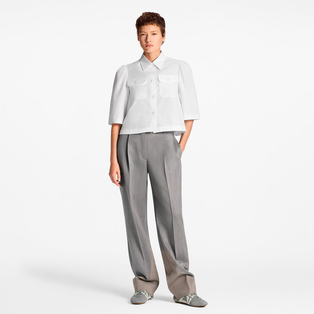 Color-Blocked Tailored Pants