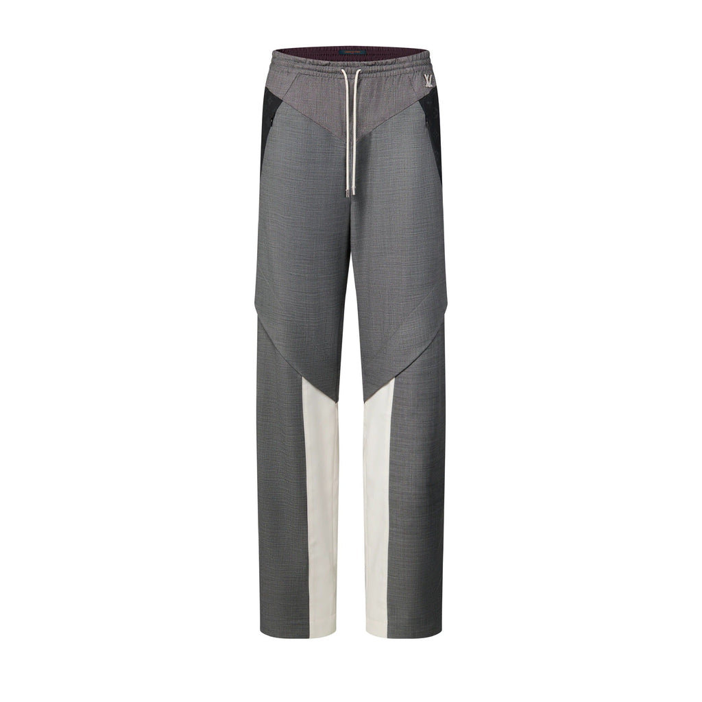 Color-Blocked Wool Jogging Pants