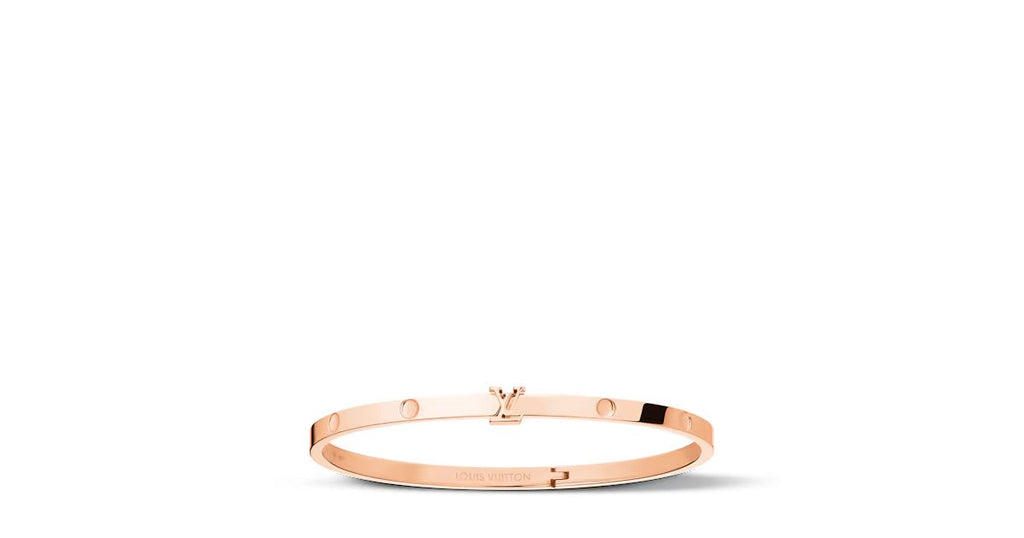 Empreinte Small Bangle, Pink Gold