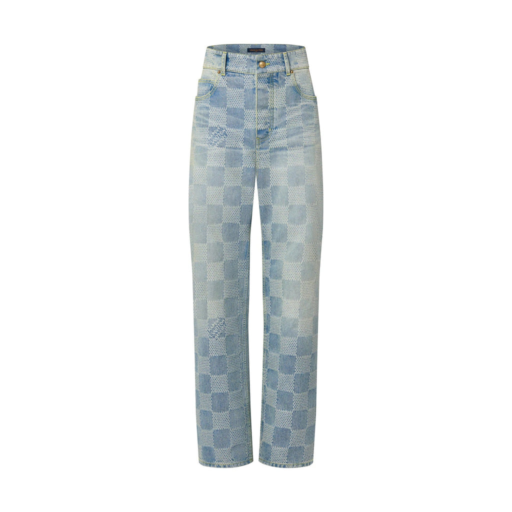 Damier Denim Skate Pants