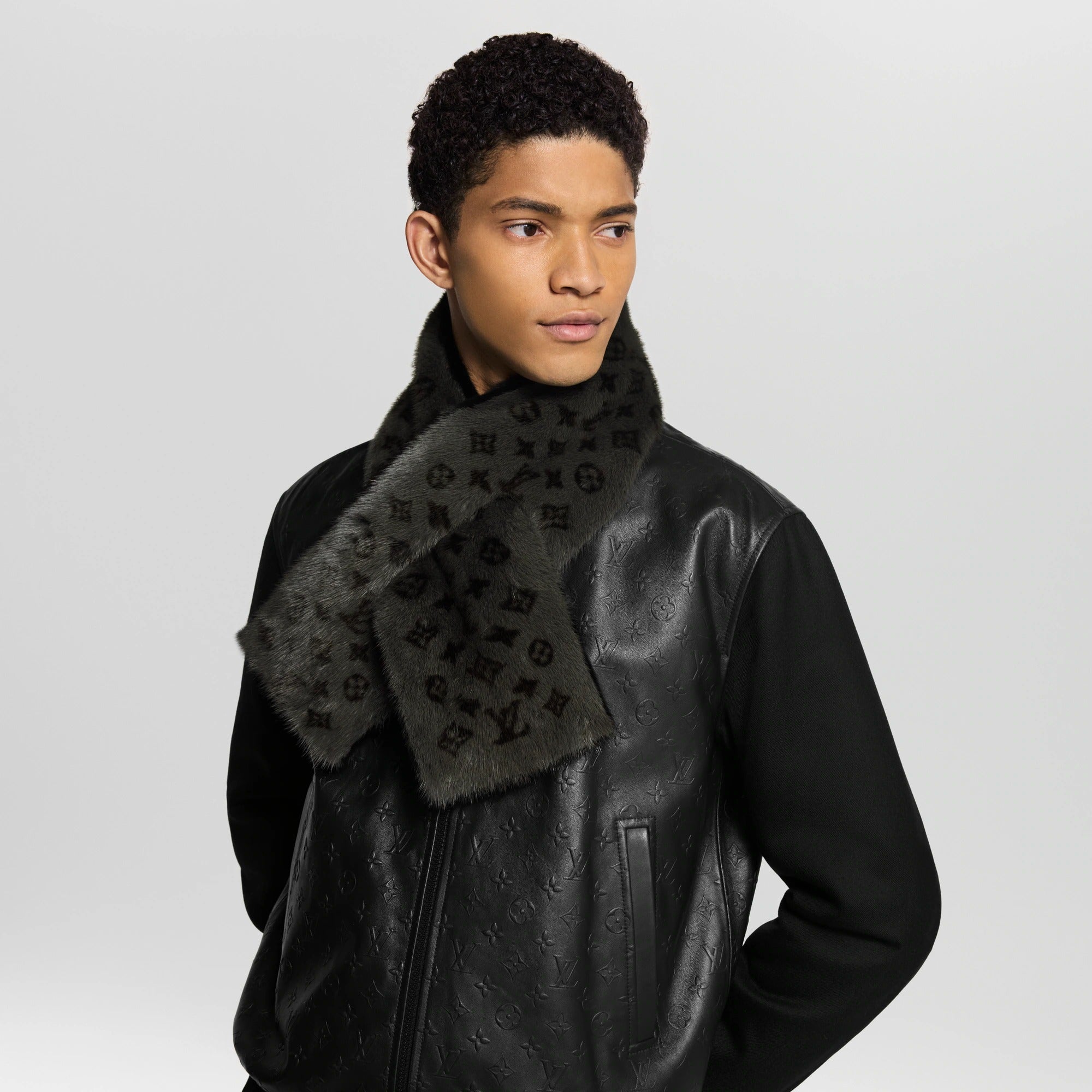 Monogram Reverso Fur Scarf
