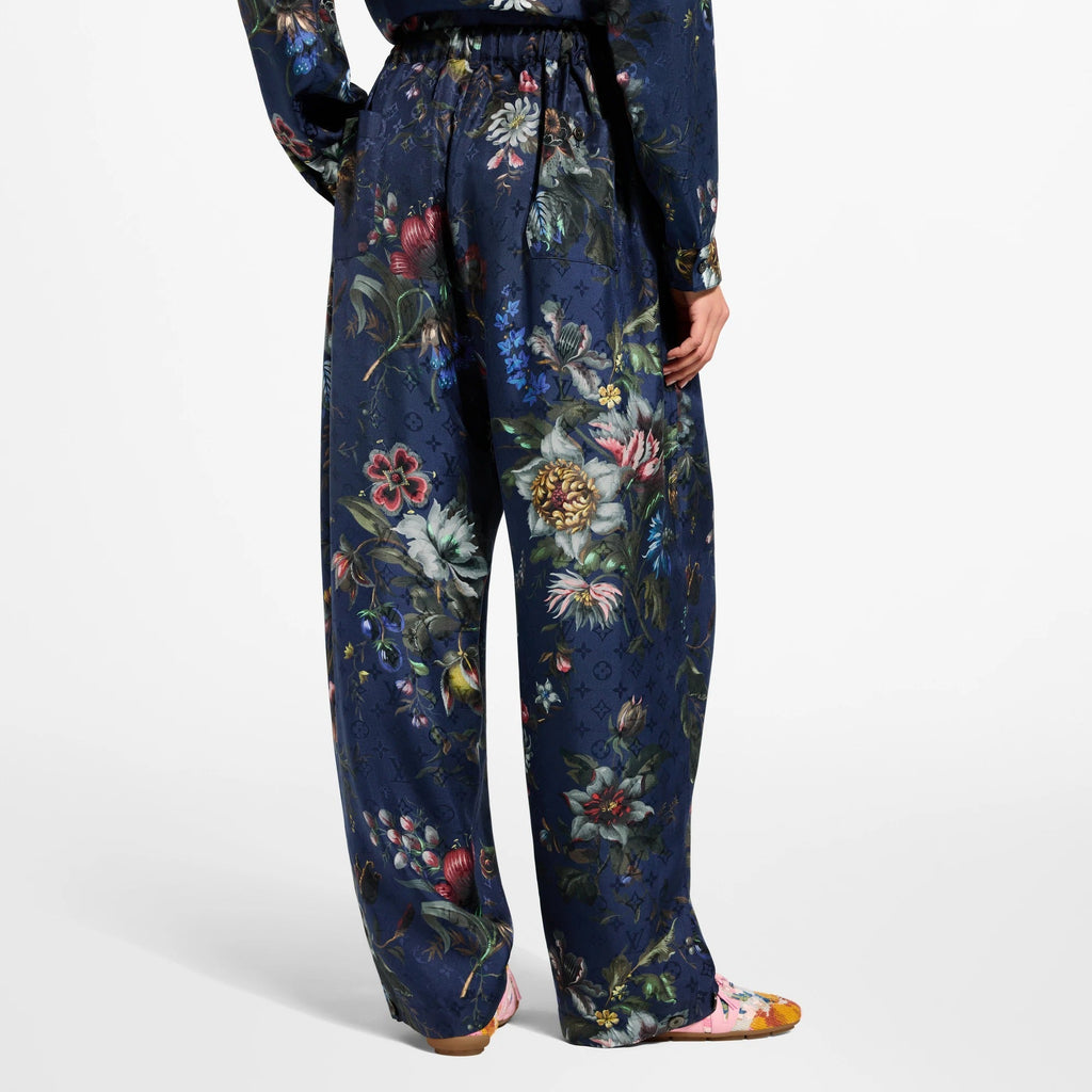 Dark Floral Print Pants