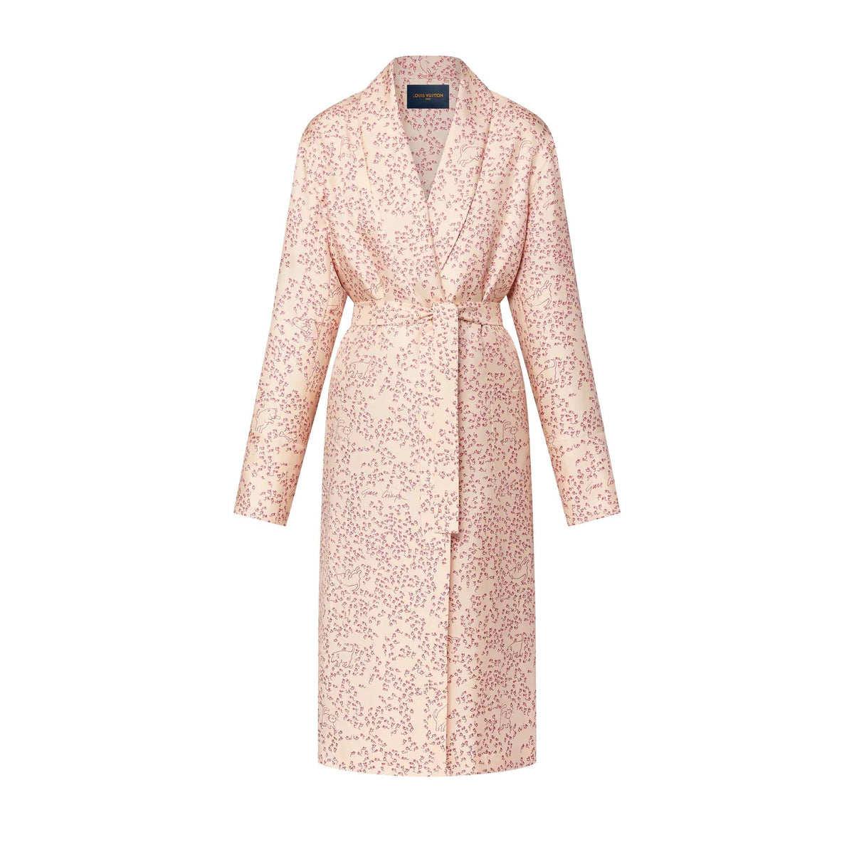 Cat-and-Mouse Print Robe