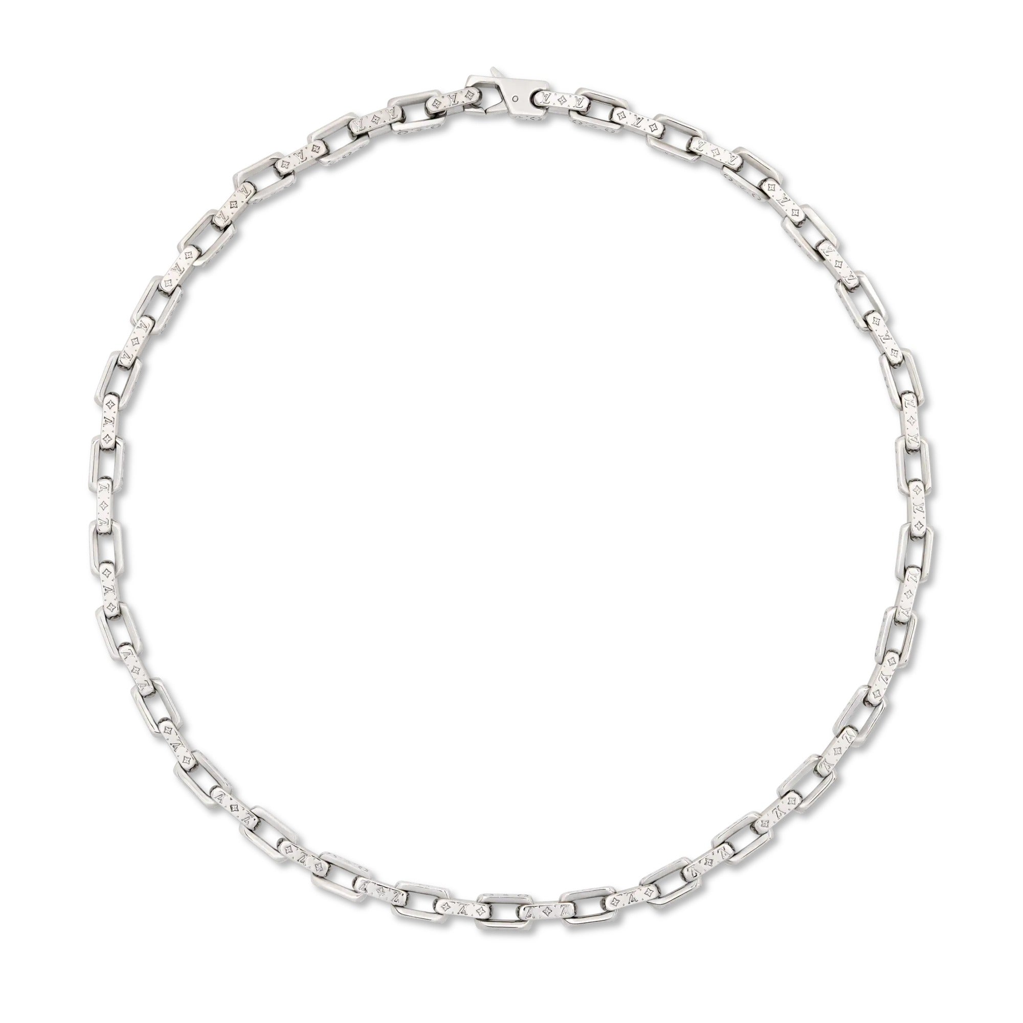 Mini Monogram Chain Necklace