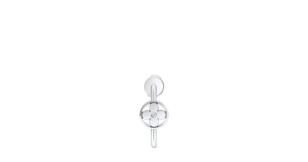 Idylle Blossom Small Hoop, White Gold And Diamond - Per Unit