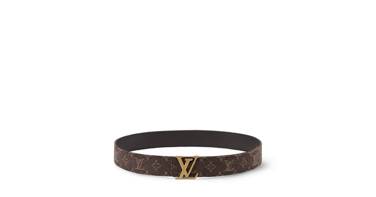 LV Initiales Monogram Denim 40mm Belt