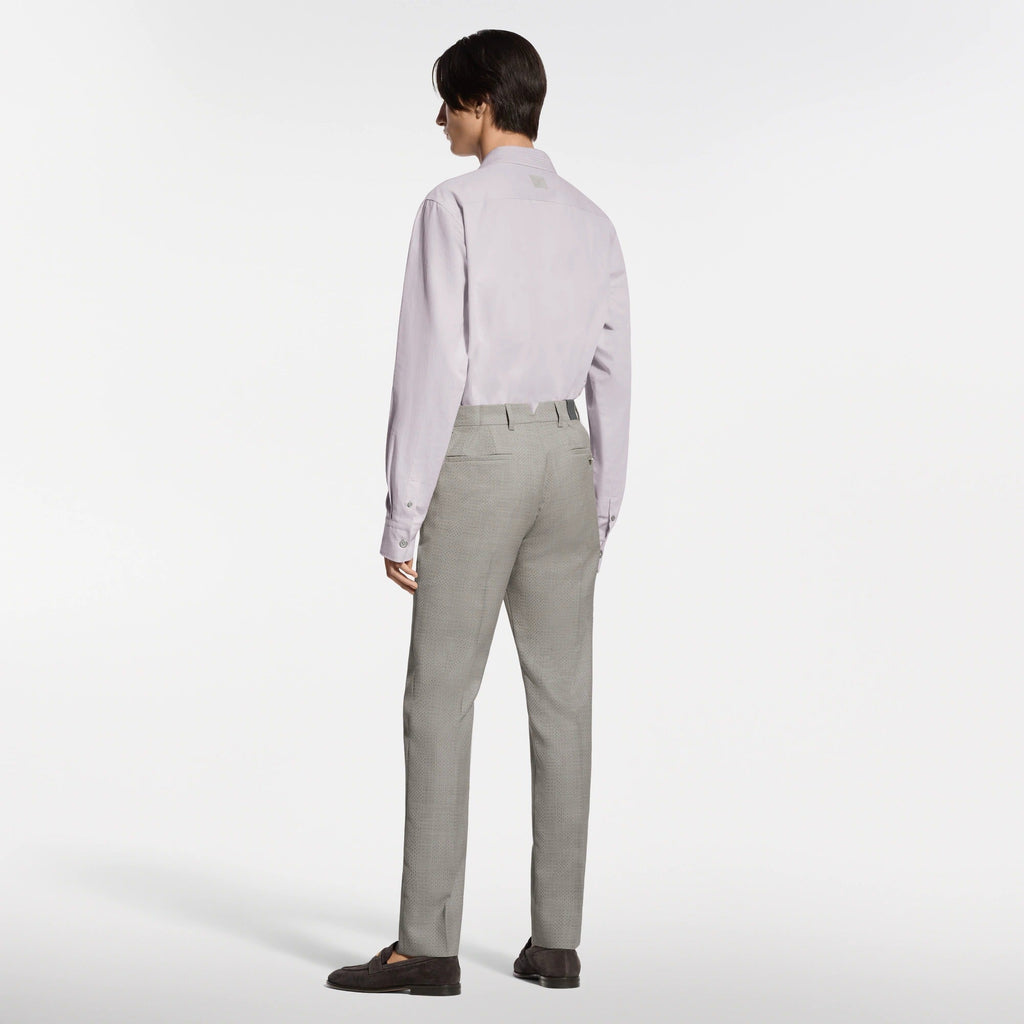 Damier Jacquard Cigarette Pants