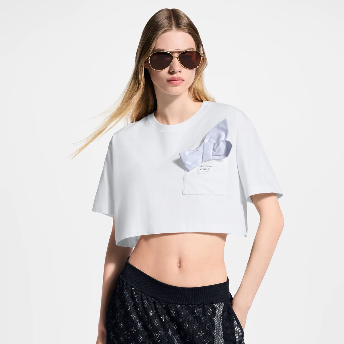 Bow Pocket Crop Top