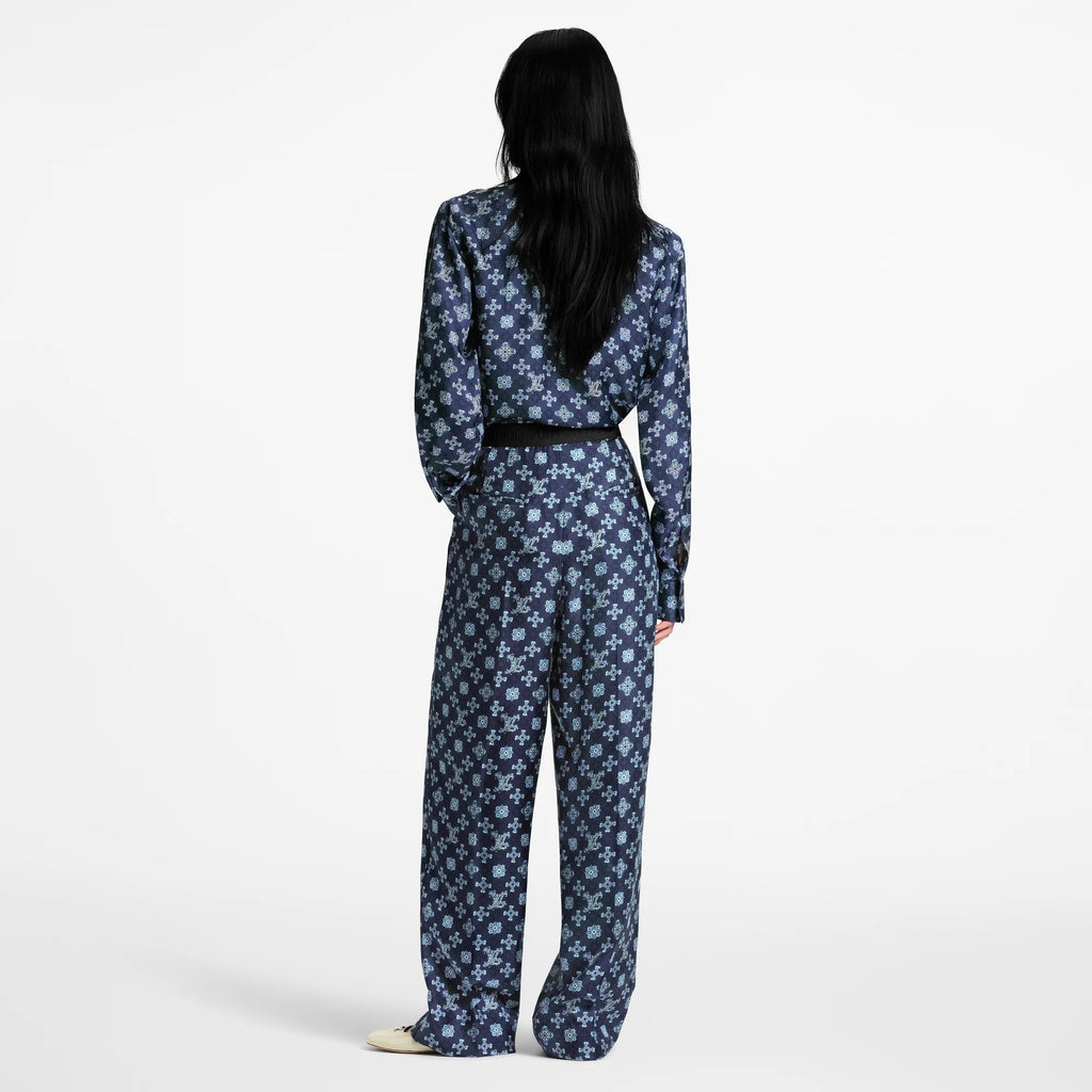 Nouveau Monogram Tailored Wide-Leg Pants