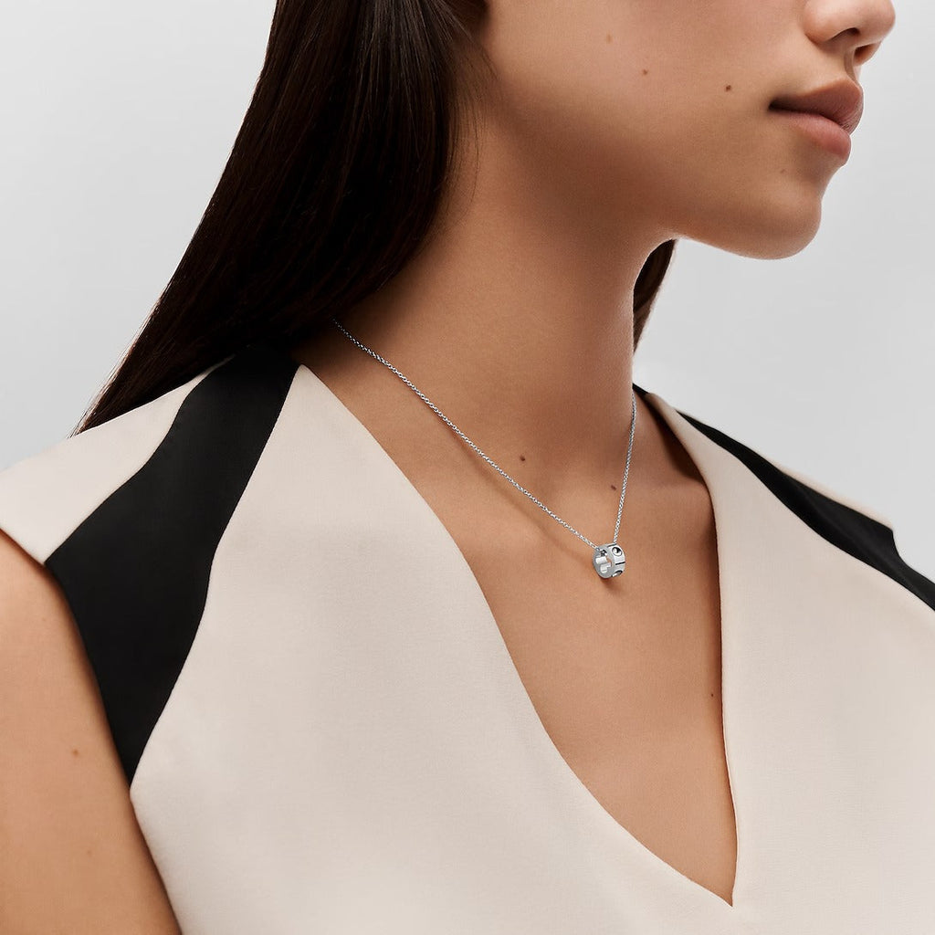 Empreinte Pendant, White Gold