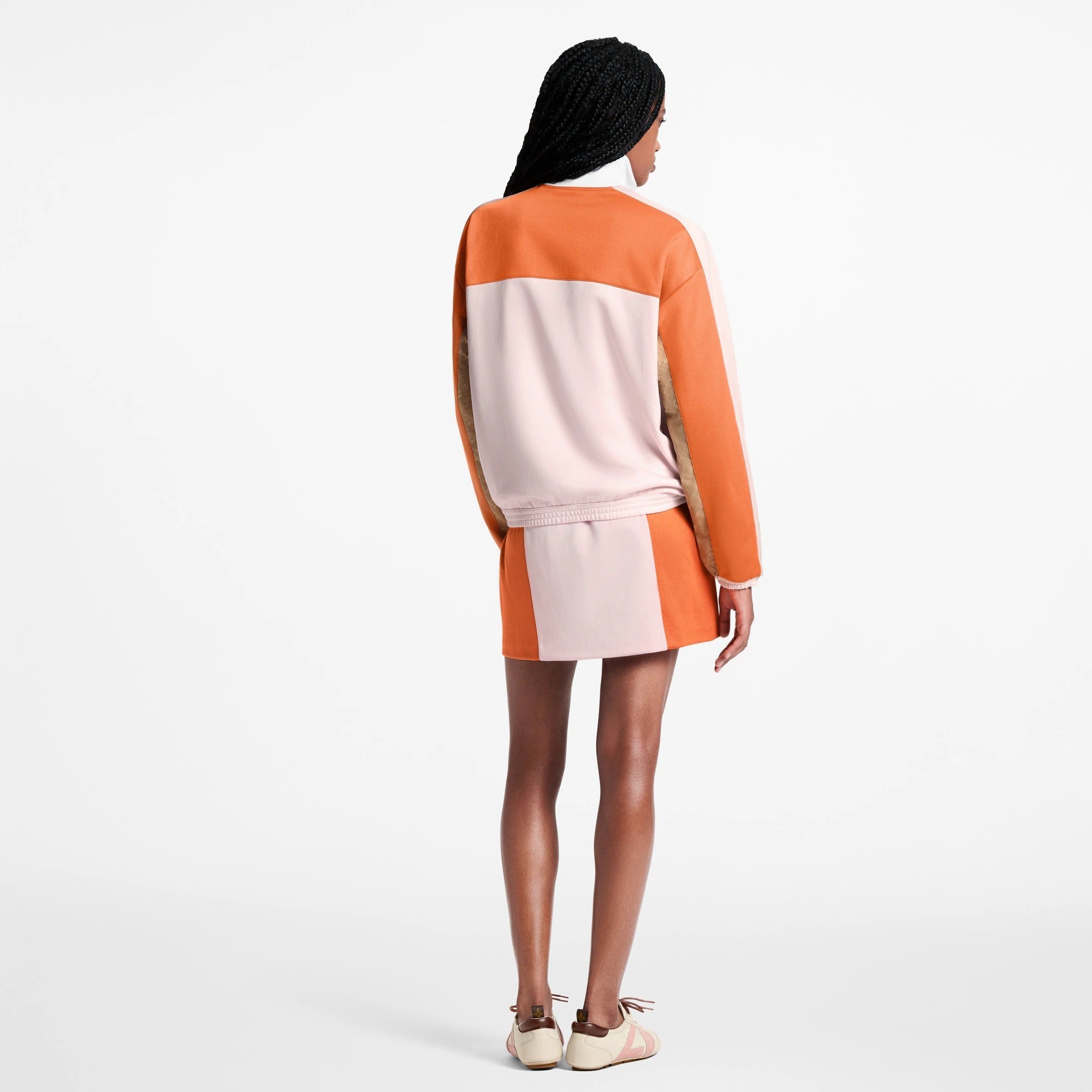 Color-Blocked Zip-Up Jacket