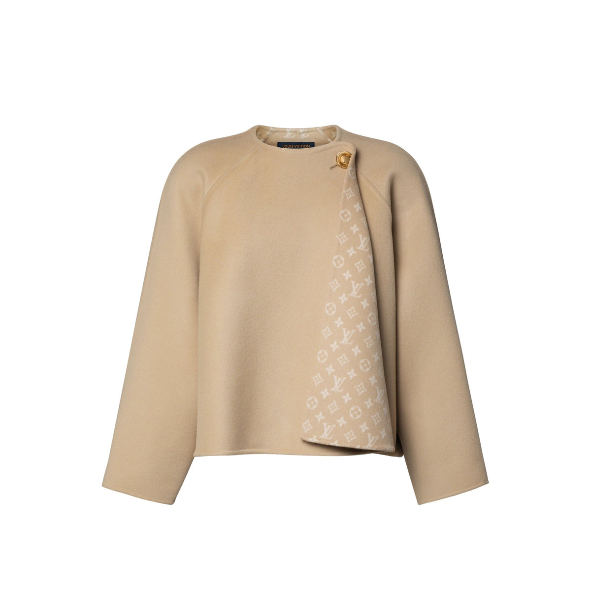 Drape Front Short Coat
