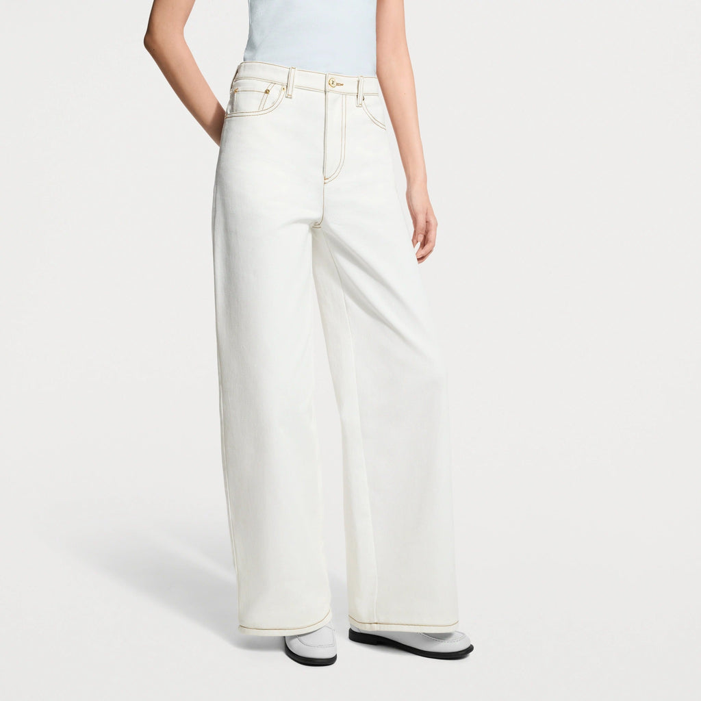 Contrast Stitch Utility Jeans