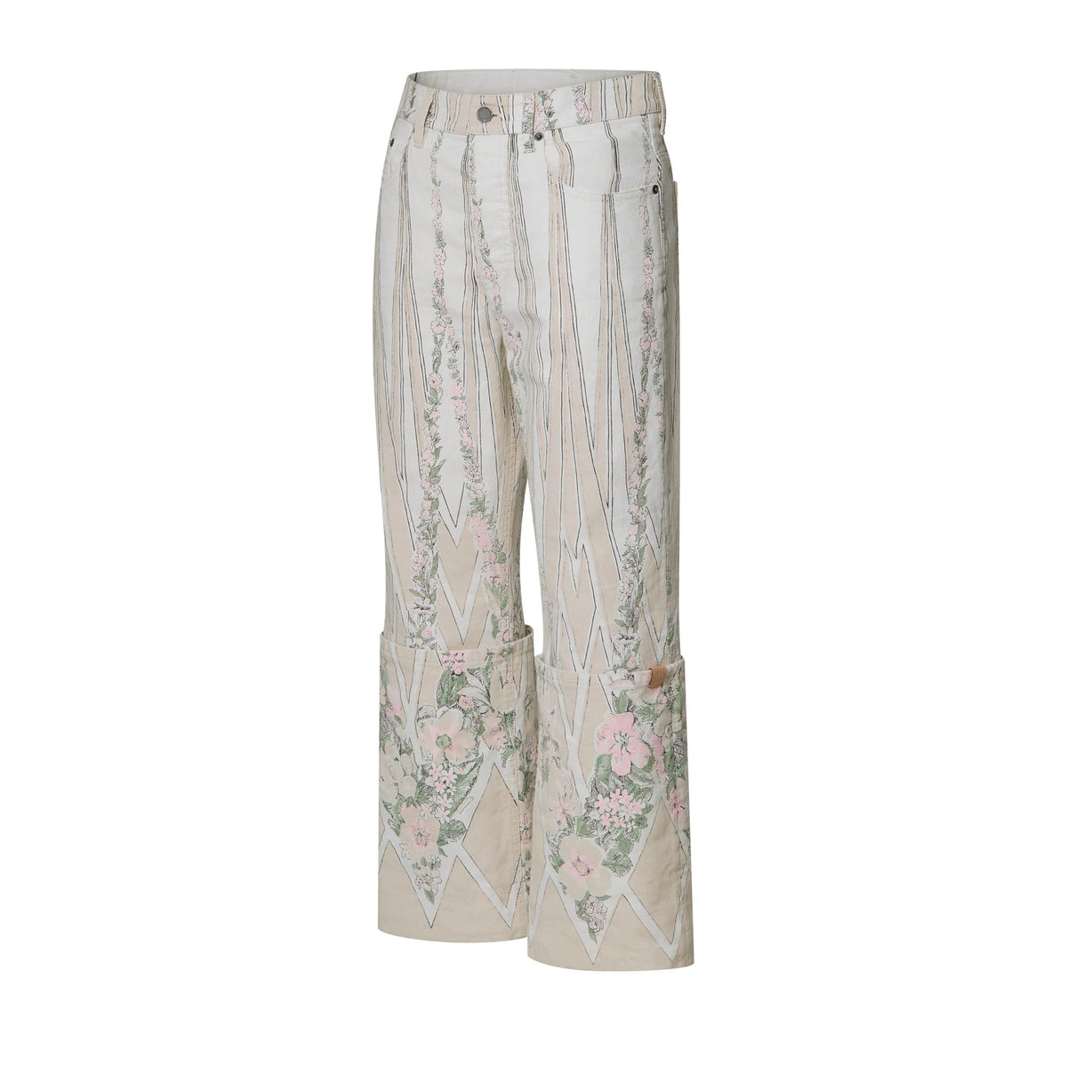 Floral Wallpaper Print Pants