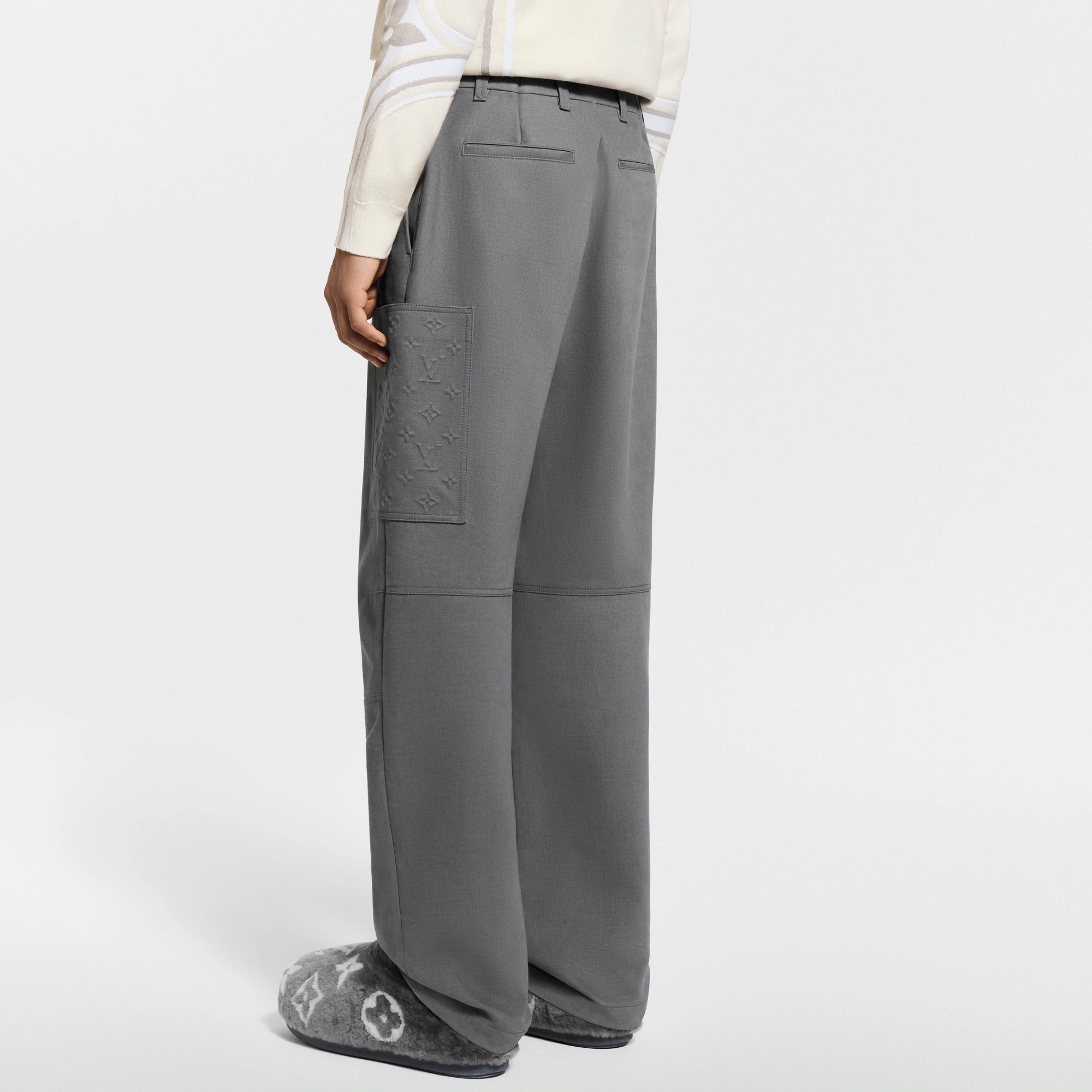 Cashmere Mix Cargo Pants