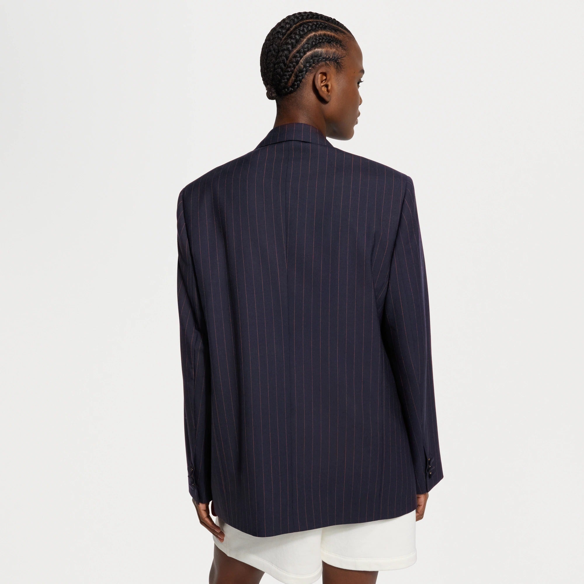 Pinstriped Preppy Blazer