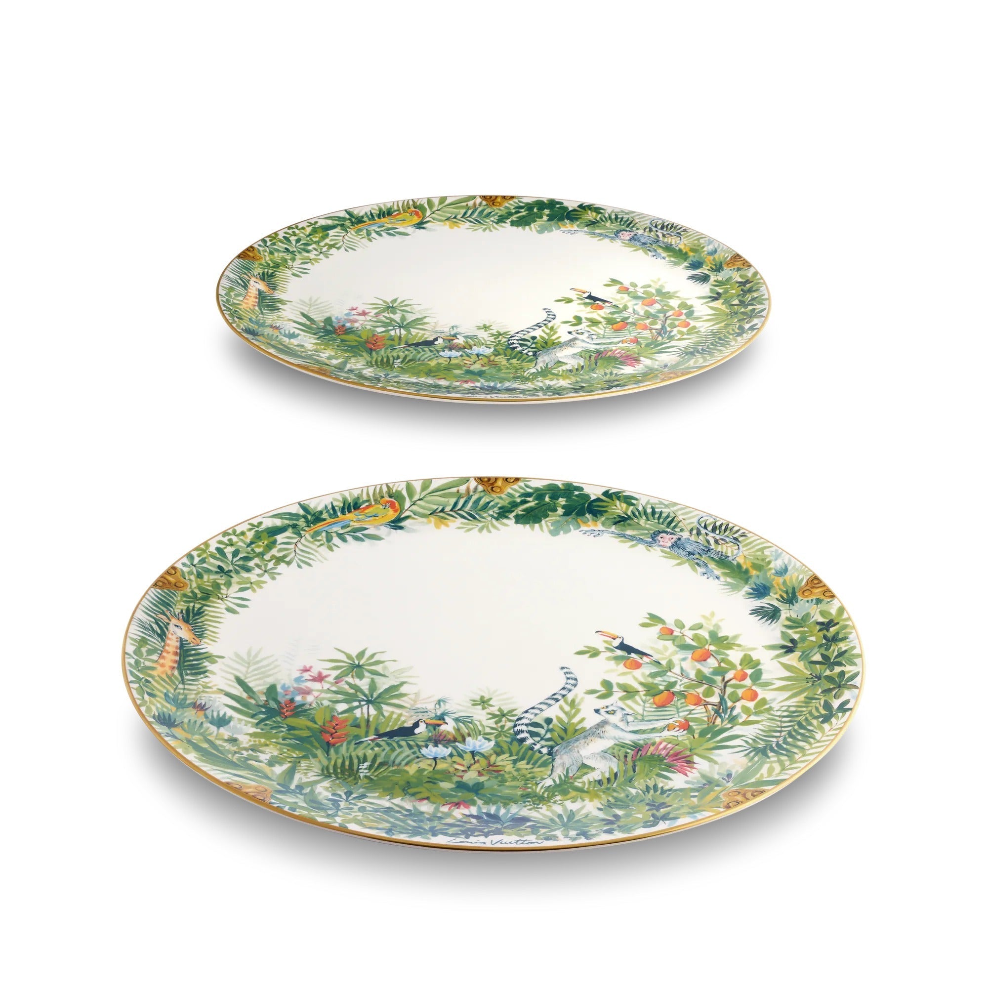 Tropical Jungle Set Of 2 Presentation Plates