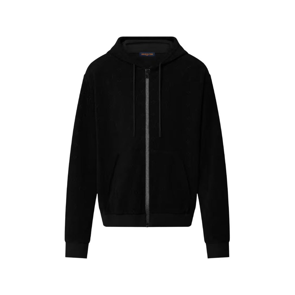 Monogram Terry Zip-Through Hoodie