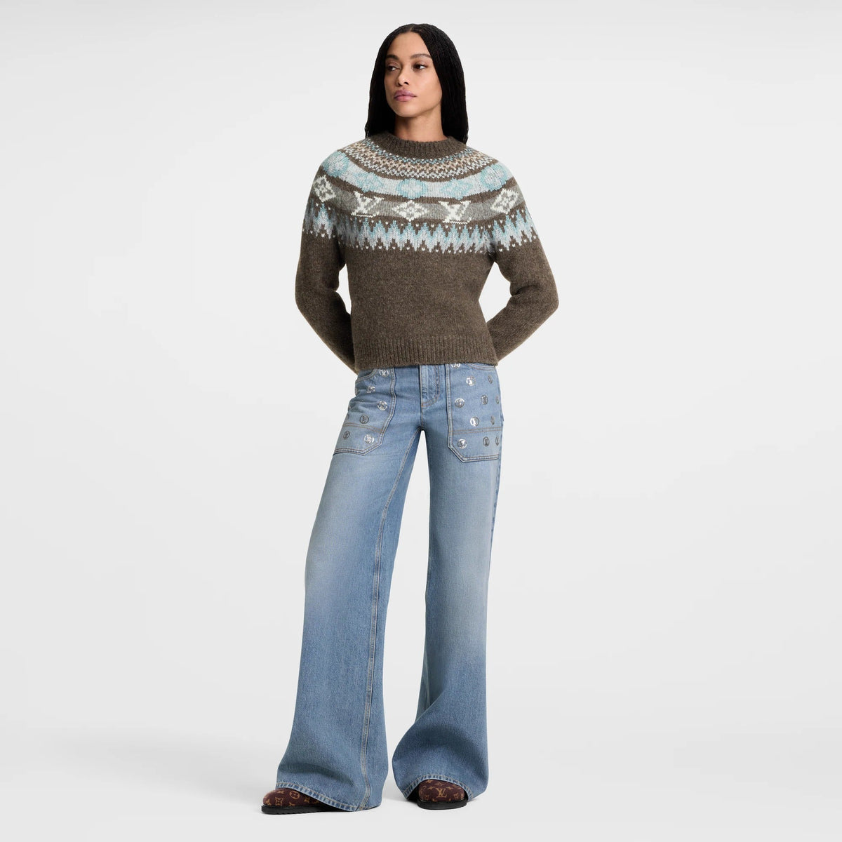 Graphic Signature Knit Pullover