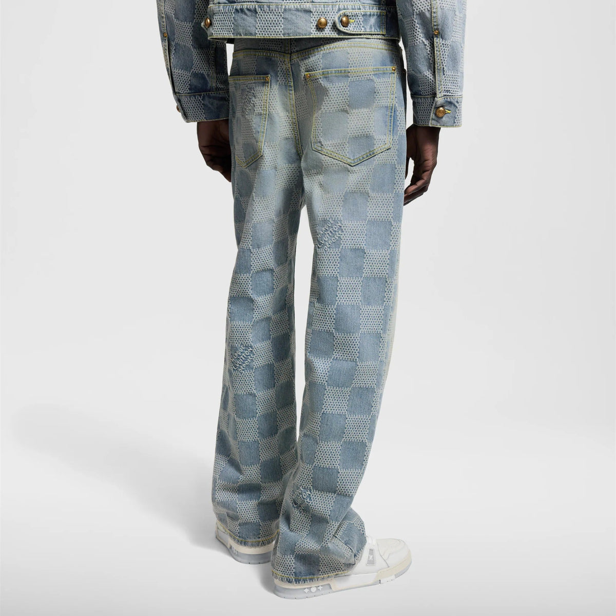 Damier Denim Skate Pants