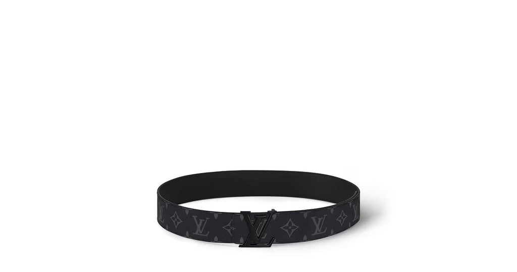 LV Initiales 40mm Matte Black Belt