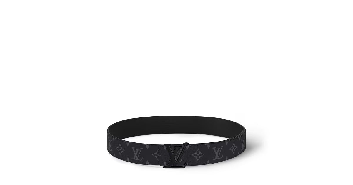 LV Initiales 40mm Matte Black Belt
