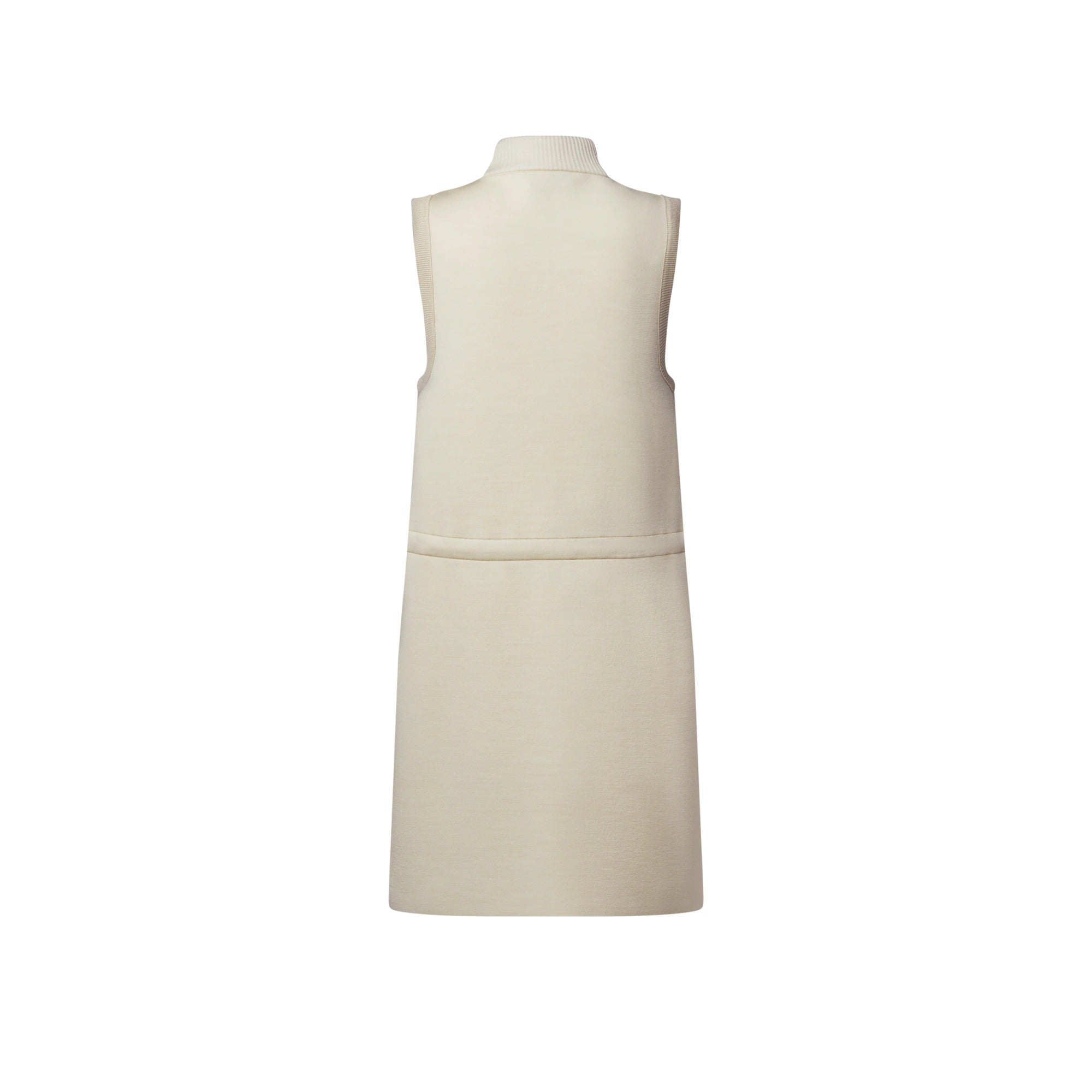 Monogram Accent Zip-Up Dress