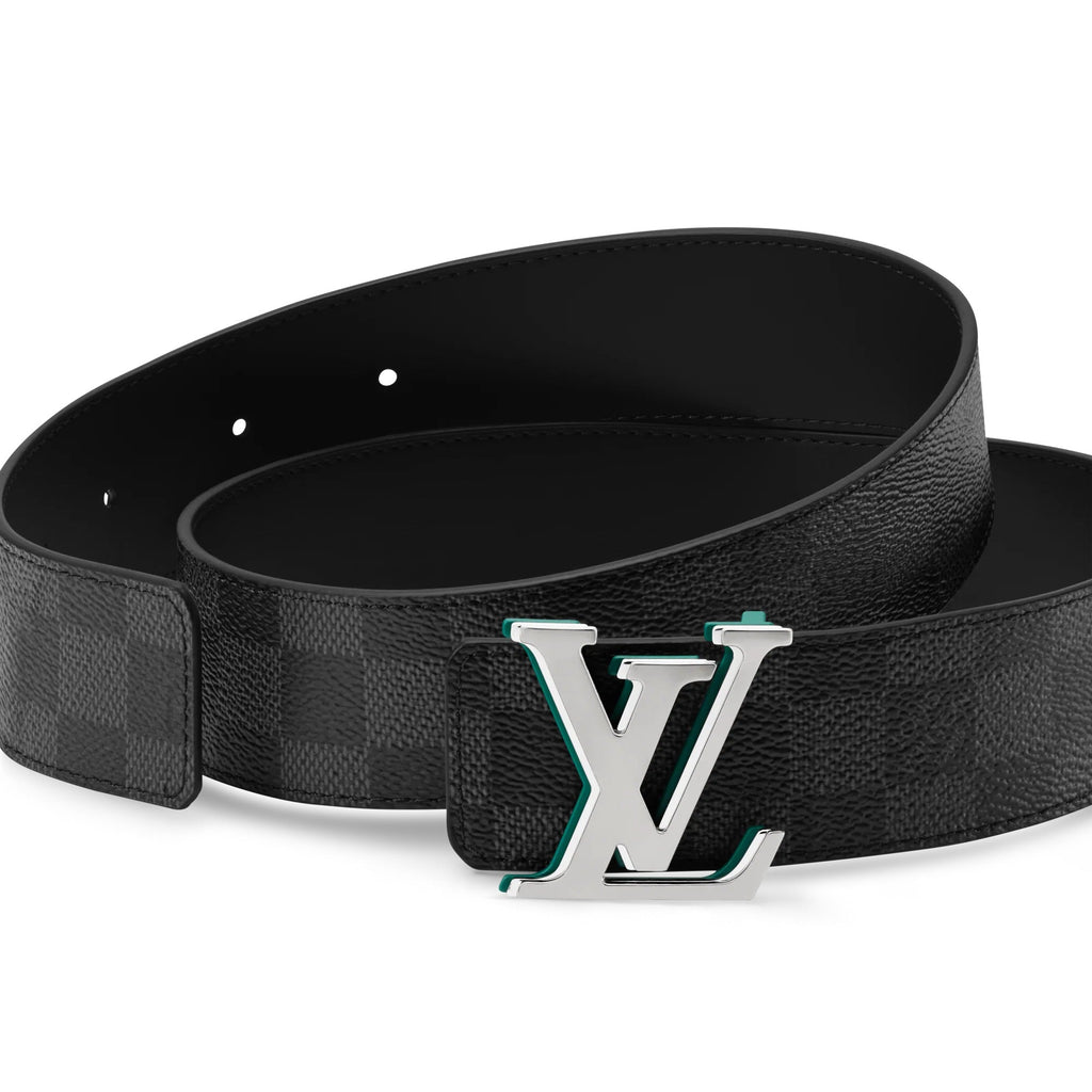 LV Optic Damier Graphite 40mm Reversible Belt