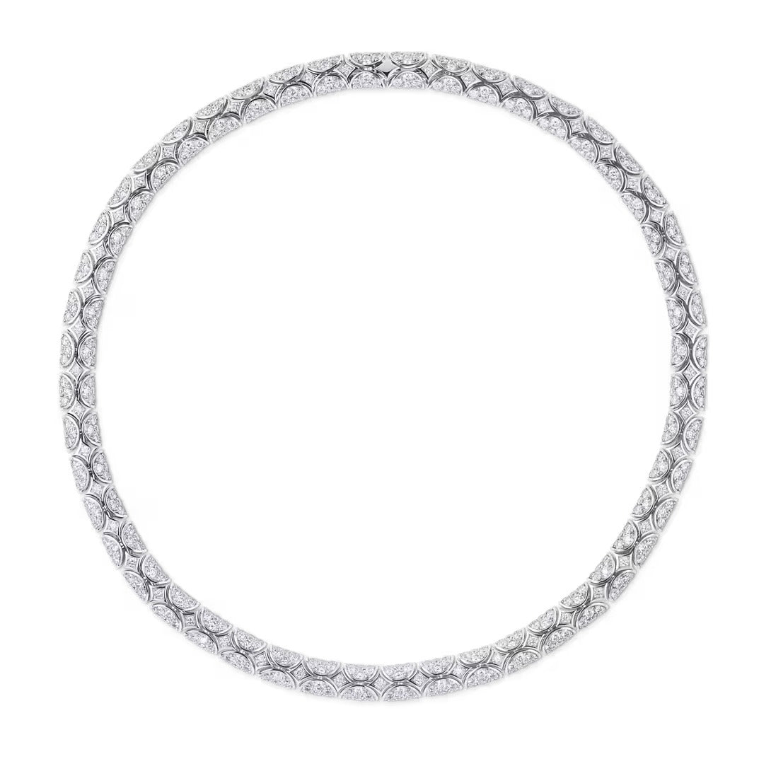 Galaxie Necklace, White Gold and Diamonds