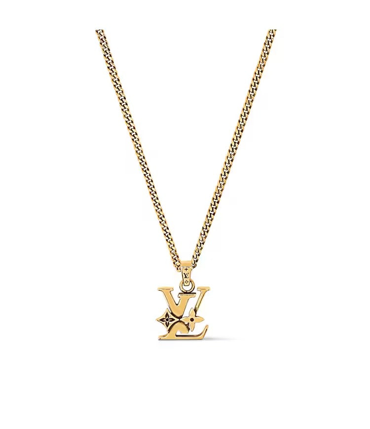 Monogram Row Pendant