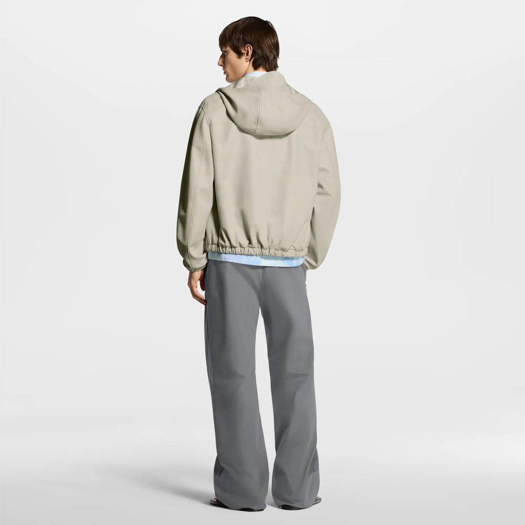 Reversible Leather Hooded Blouson